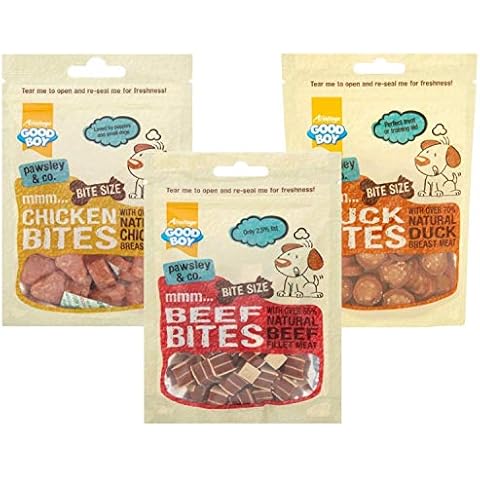 GoodBoy Pawsley & Co MIX PACK Bite Size Bites (Duck, Chicken, Beef) 3 x 65g Cover