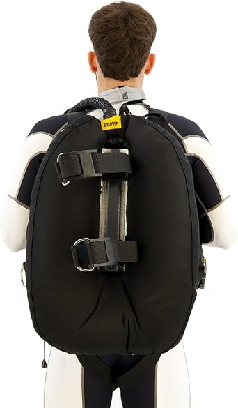 xDeep Zen Standard Aluminium Backplate XL Weight Pockets Wing L Black