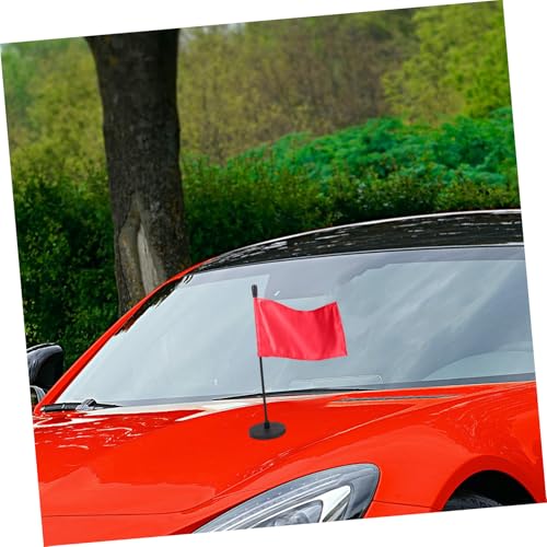 Porte-drapeau de voiture magnétique ventouse support mât noir robuste