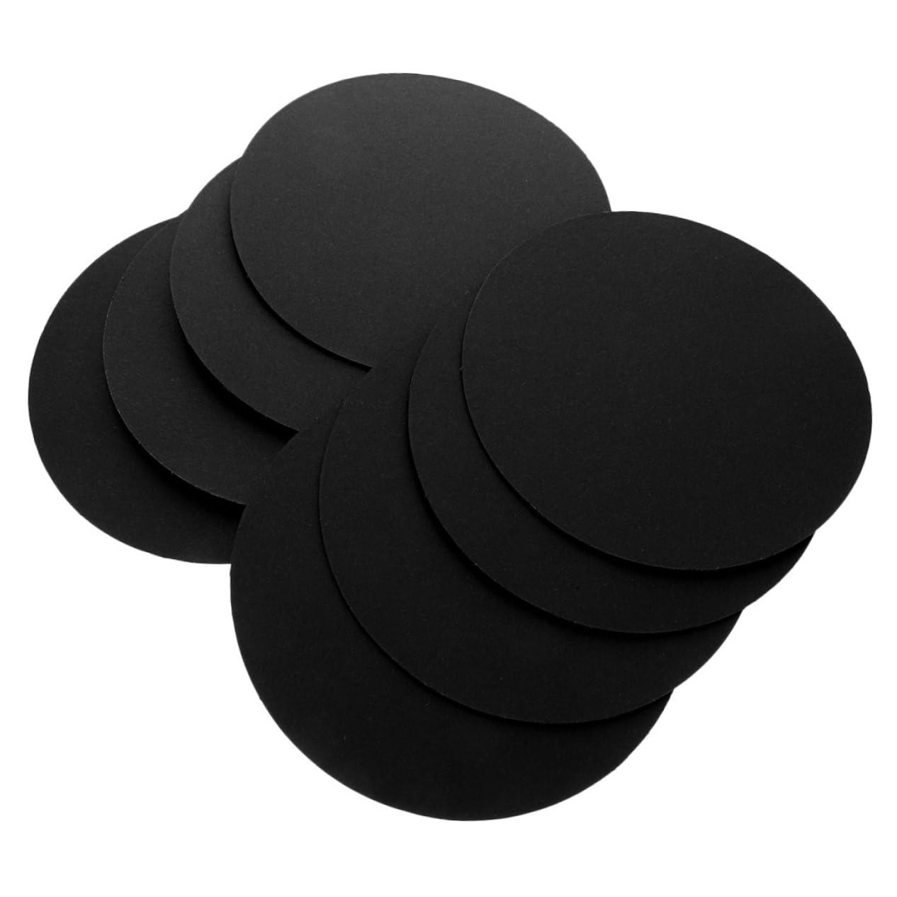 Gadpiparty 5 Sätze Zeichenkarton Extra Mandala-zeichenblöcke Für Kreisförmig Runden Mandala-zeichnungskarton Skizzenblock Bemalte Werkzeuge Papier Schwarz 8 Stücke * 5