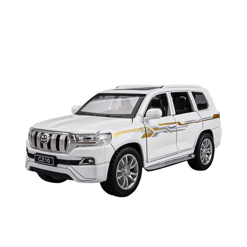 Leelavanti 1/18 Scale Prado Die-cast Model Car, Alloy Metal Pull Back Collectible Vehicles Toys with Sound and Light Car for Kids and Adults Gifts (1/18 Scale Prado-White) (B0DCNKN832) Amazon Price History, Amazon Price Tracker
