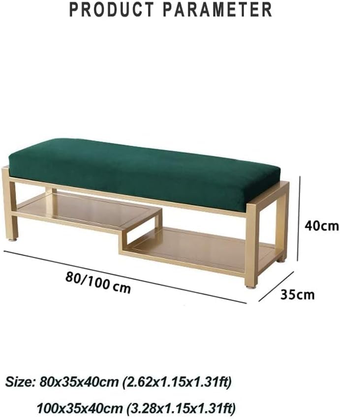 Taburete para sofa rectangular con arcon para ocultar el desorden 2