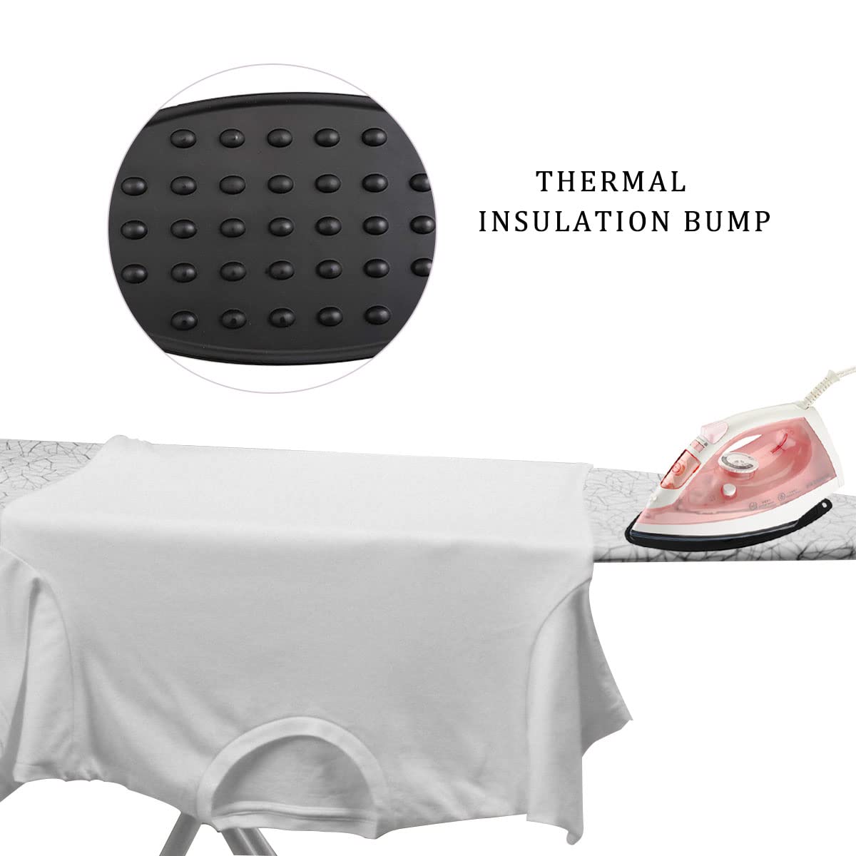 ZTEOFO 2 Pcs Silicone Iron Rest Pad, Silicone Iron Rest Pads, Silicone Iron Rest Pads Multipurpose Iron Hot Resistant Mat for Flat Irons, Ironing Board-Black