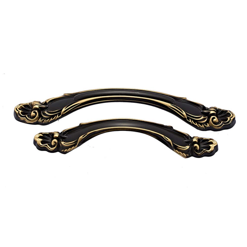 Stnyanxd 128Mm Antique Cabinet Drawer Handles 2Pcs Pure Copper Brass Gold Handle 96Mm Drawer Pull(128Mm)