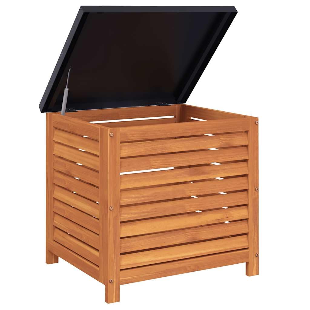 vidaXL Caja de almacenaje de jardín madera maciza eucalipto 60x50x55cm