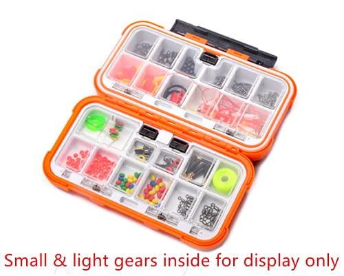 Caja para accesorios de pesca Toasis pequeña para anzuelos, pesos, swivels, contenedor de almacenamiento (Oliva) miniatura 5