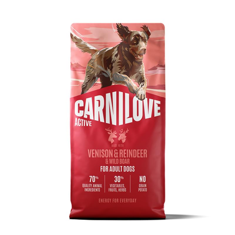 Carnilove Active Venison, Reindeer & Wild Boar Dog Food 4kg