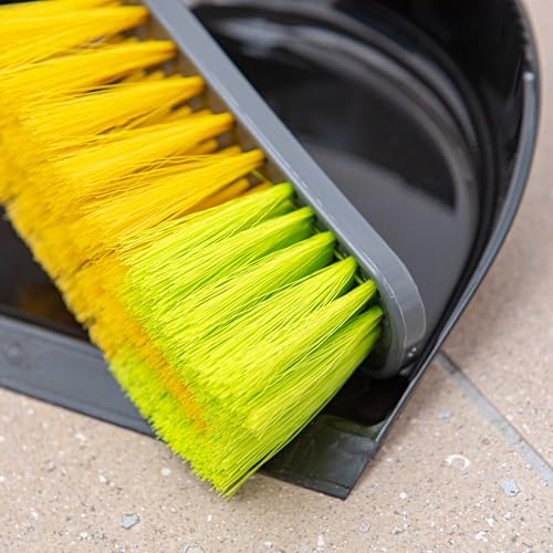 SIDCO Kehrgarnitur Schaufel + Besen Recycling Handfeger Kehrblech Kehrbesen Kunststoff – Bild 4