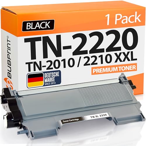 Bubprint XXL Toner kompatibel als Ersatz für Brother TN2220 TN2210 für MFC-7360N MFC-7460DN HL-2130 HL-2135W HL-2240 HL-2240D HL-2250DN DCP-7055 DCP-7055W Fax 2840 Fax 2940 Schwarz