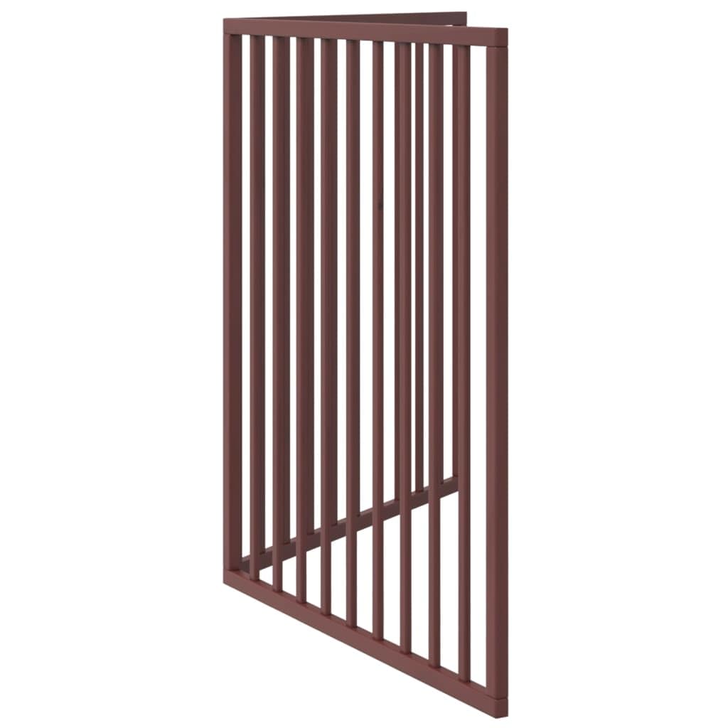 2 piezas de portería plegable marrón 160 cm madera de álamo independiente para perros pequeños y medianos perros cachorros protección seguridad limitación entrenamiento salón