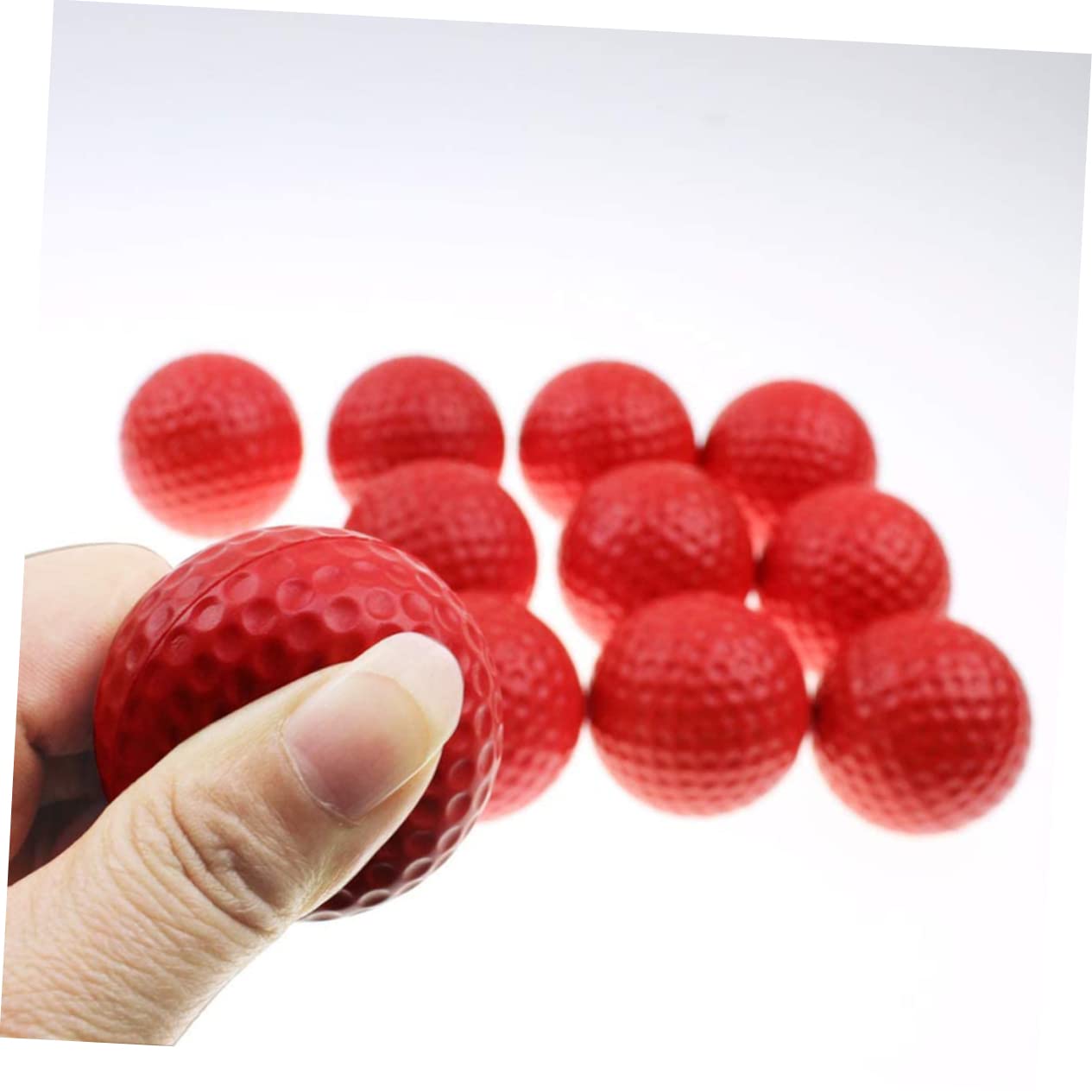 GOOHOCHY Practice Golf Balls 11pcs Pu Elastic Dimple Balls for Training Accessory Kit