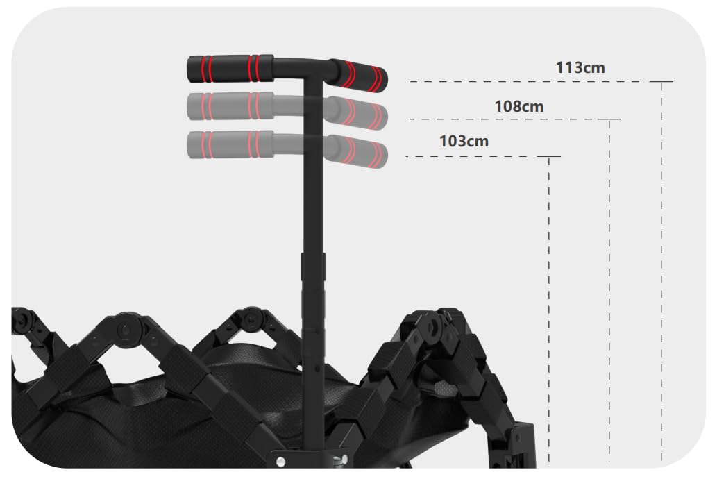 Składana mini trampolina 106 cm, 3-stopniowa regulacja wysokości, bez montażu, do użytku wewnątrz i na zewnątrz, z wytrzymałą ramą X, cicha, antypoślizgowa, do treningu domowego i zabawy