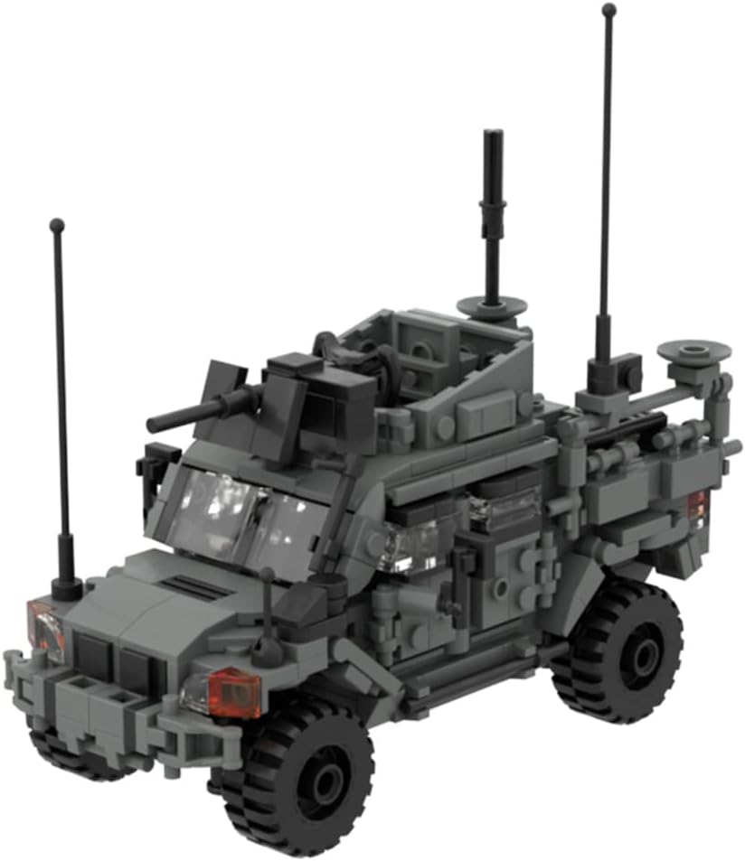 WangSiwe Bloques de Construcción Modelo de Vehículo Blindado Technic, Vehículos Militares Modernos, Modelo de Juego de Coche de 437 Piezas, Compatible con Technic/Gris Oscuro