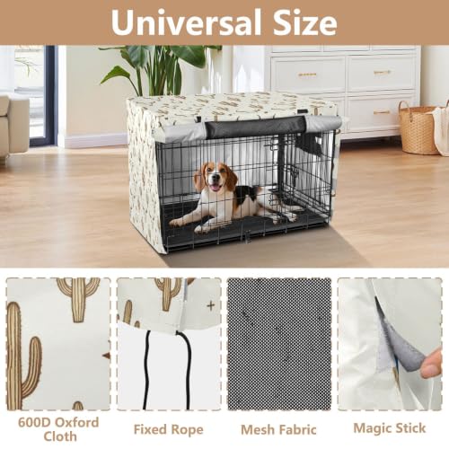 Housse de cage de chien haut de gamme protection imperméable Boho - 5