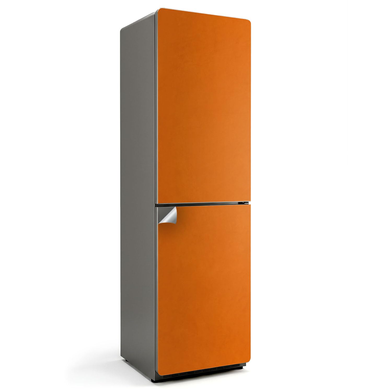 Sticker décalcomanie frigo orange 60x205 anti-dégâts et lavable
