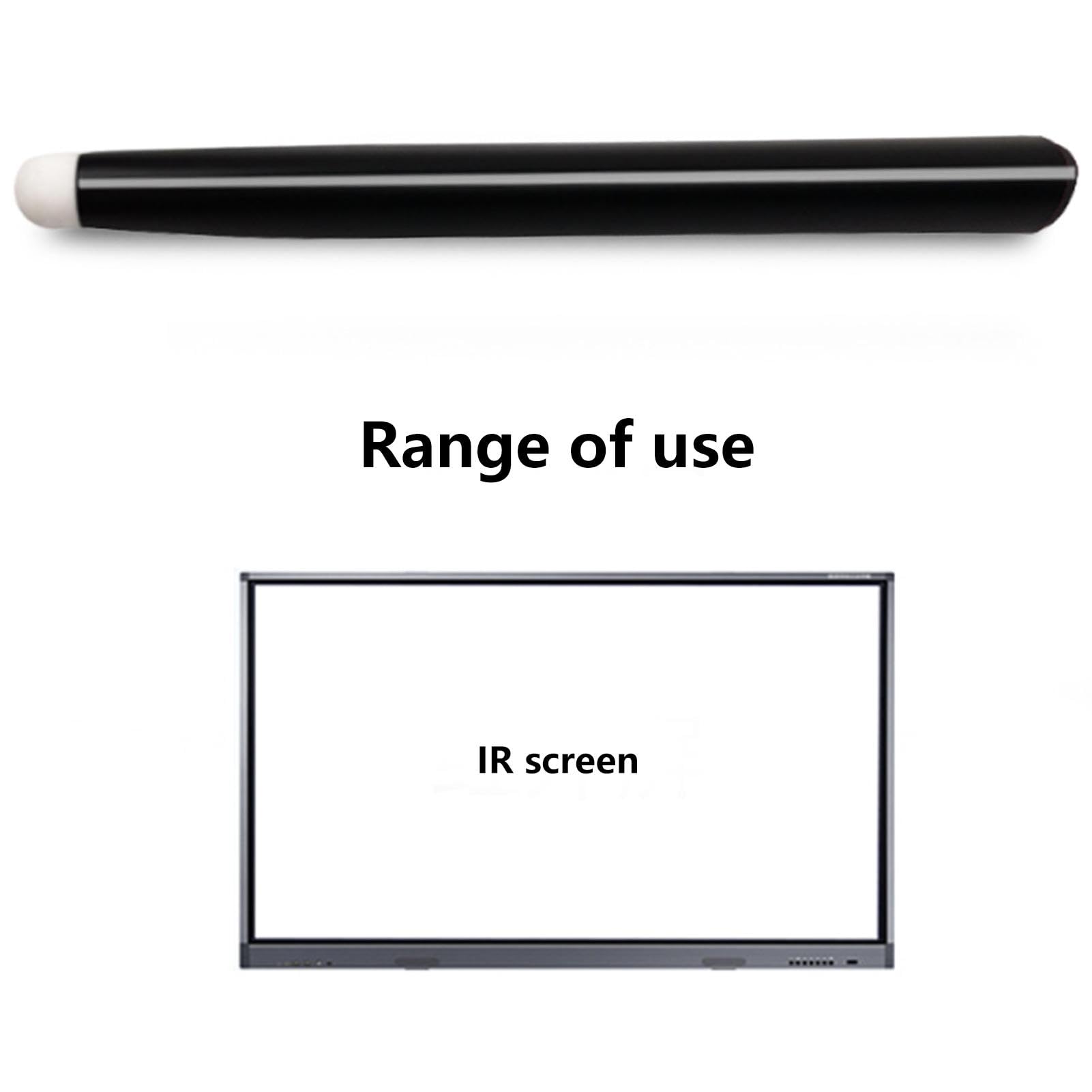 Penna per touchscreen tablet, penne per computer per touchscreen | Penna per touchscreen | Penna per scrittura su schermo triangolare, penna multimediale con pennino ad alta precisione da 10 mm per sc