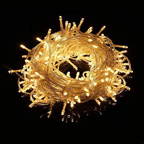 Guirlandes Lumineuses 30M 300 LED Perles Waterproof Eclairage Décoration Festivals Noël Interieur Mariages avec 8 Modes d’éclairage (blanc, 33CM) Cover