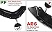 PIT66 Fender Flares, Compatible With 2011-2018 Ford Ranger T6 (2015-2018 Model Must Remove Factory Mudflaps) Paintable Smooth Matte Pocket Riveted Style Wheel Flares, 4PCS