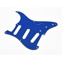 KAISH 8 Hole Vintage ST / Strat Style SSS Pickguard ST Guitar Pick Guard Scratch Plate for Stratocaster / Strat Blue 3 Ply