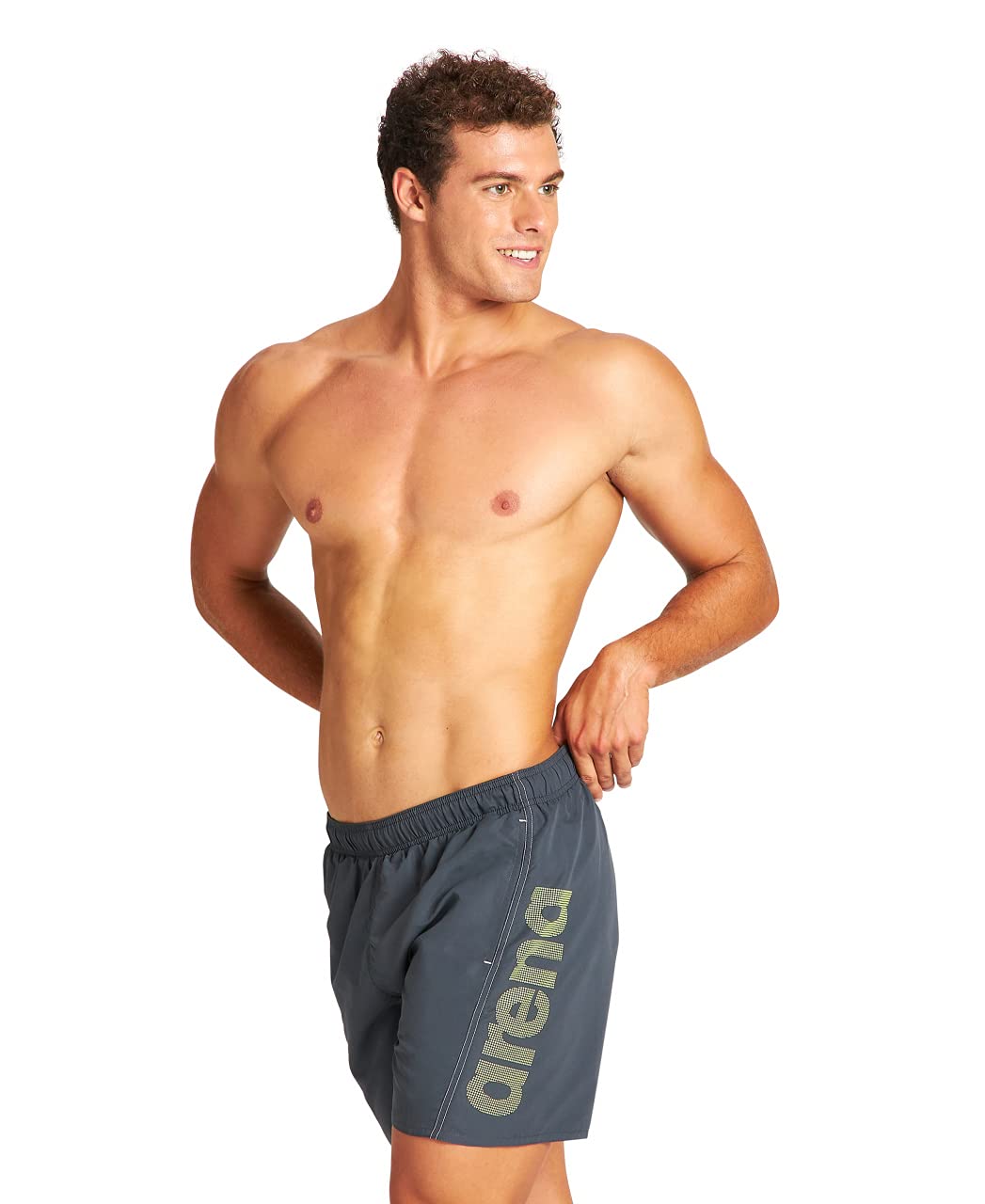 Arena Fundamentals Logo Bañador Boxer, Hombre — view 38
