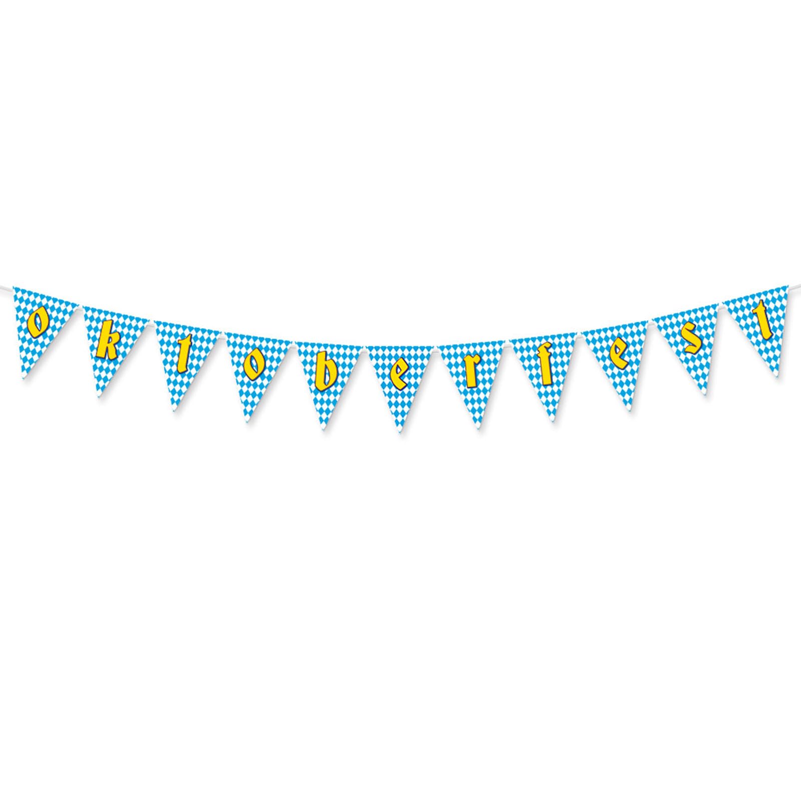 ZBIianxer Holiday Party Triangle Bunting Paper Pennants Ceiling Decoration for German Celebration German Themed Party Supplies