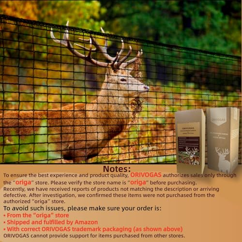 Image of Deer Fence Netting,Plastic Mesh Fence 6.5x50ft,Reinforced Edges 55gsm Heavy Duty Animal Barrier,Ideal for Garden Netting,Against Bird,Temporary Fence,Fruit Plant Protection,Black