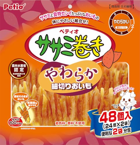 ペティオ (Petio) ササミ巻き やわらか細切りおいも 48個入のサムネイル