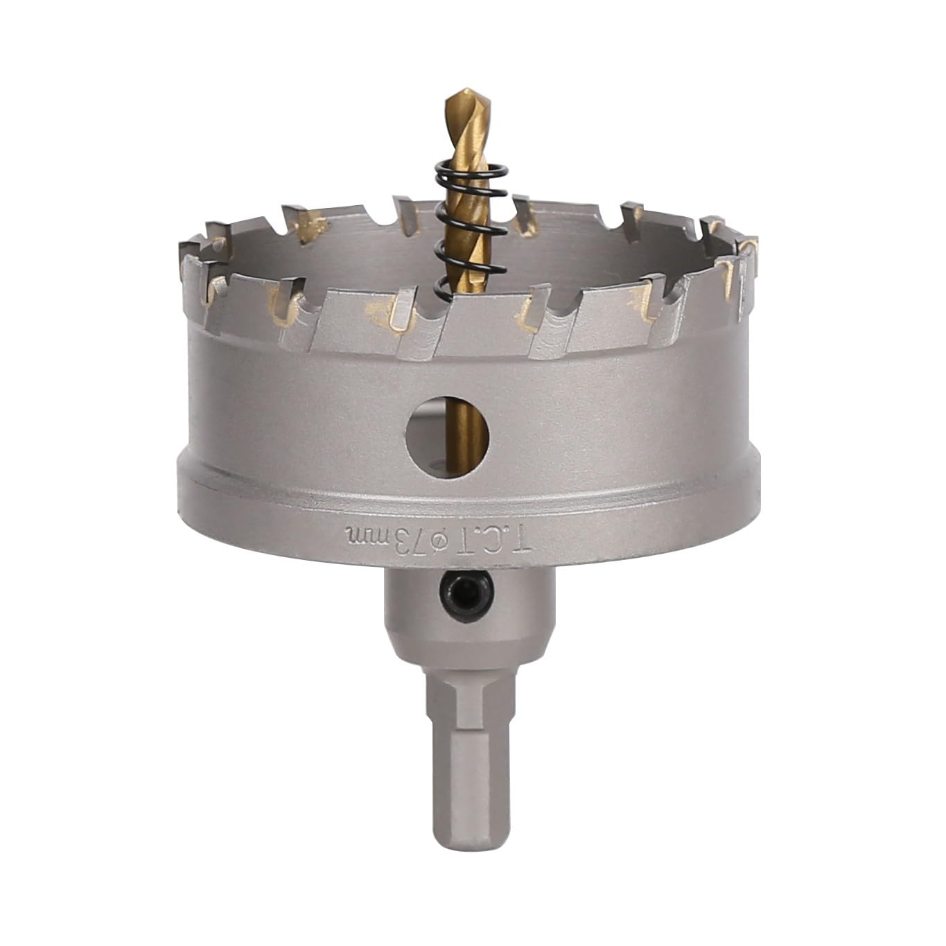 Vearter TCT Hole Saw, 73mm Carbide Bit with Pilot Drill, Cutter for Hard Metal, Stainless Steel, Mild Steel, Aluminium Alloy, Copper, Iron, Plastic and Fiberglass โ image 1