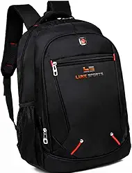 Mochila Preta Ajustavel Para Notebook Bolsa Multifuncional Unissex Escolar