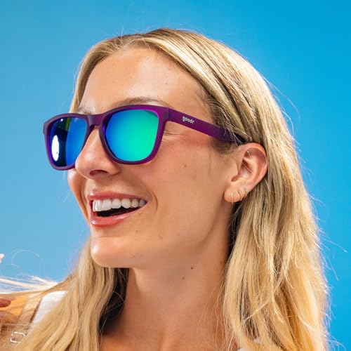 goodr Gardening with a Kraken Polarized Sunglasses for Men & Women, Medium Sized (OG), Dark Purple Translucent Lens with Light Green Mirrored Reflective Lens, UV400 Protection, No Slip, No Bounce3