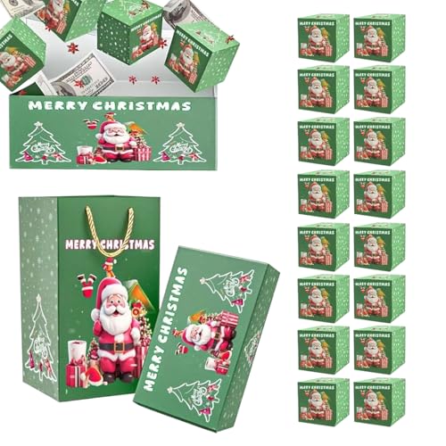 クリスマス マネーポップ ボックス - 飛び出る 現金 ギフトボックス | ギフト 容器 子供 大人 友達 プレゼント 用