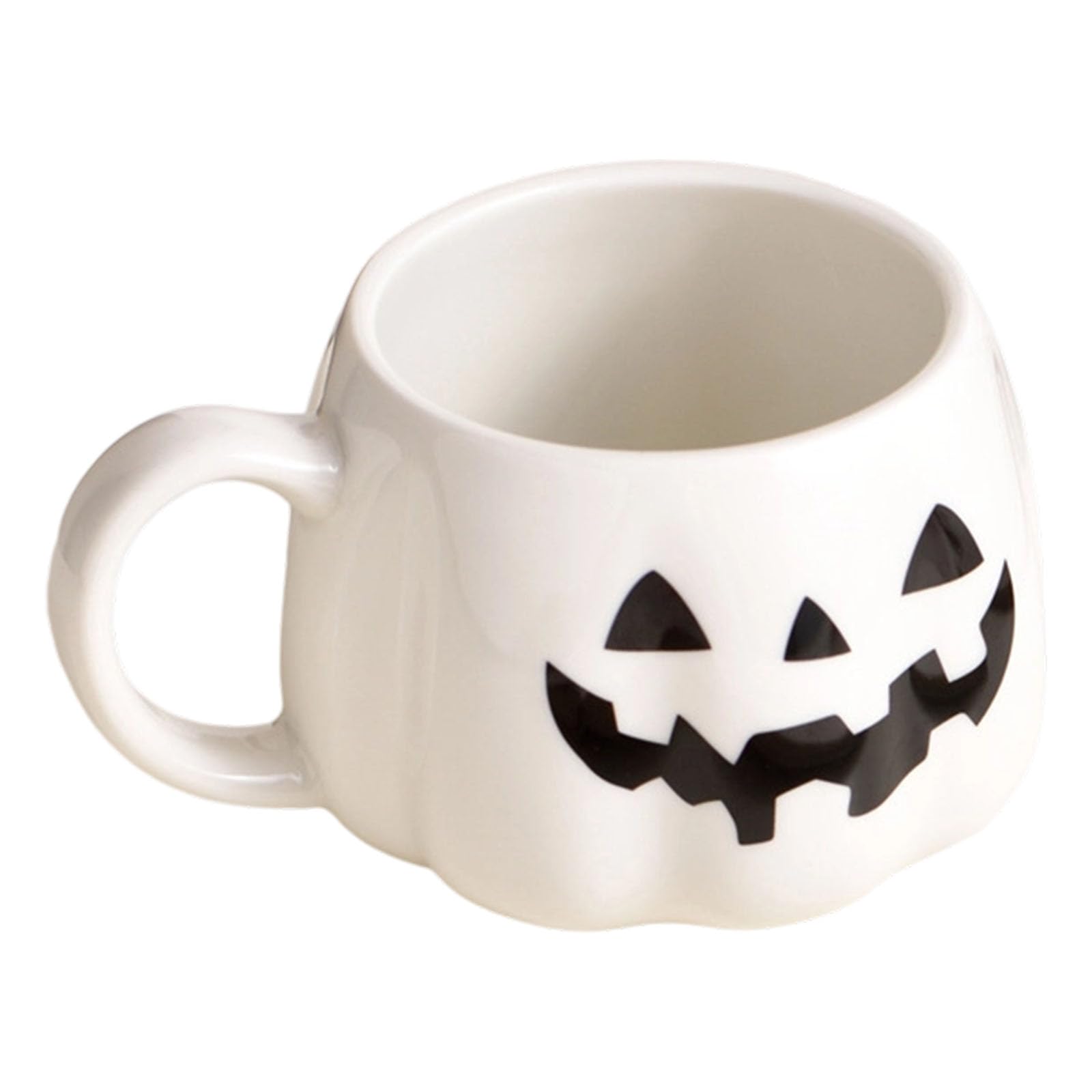 carotoe Ceramic Pumpkin Cup Halloween Oriented Cup with Not Deadly Luminousness Excellent for Daily Use Kitchen Dining Otherwise Present Thoughts Green Halloween