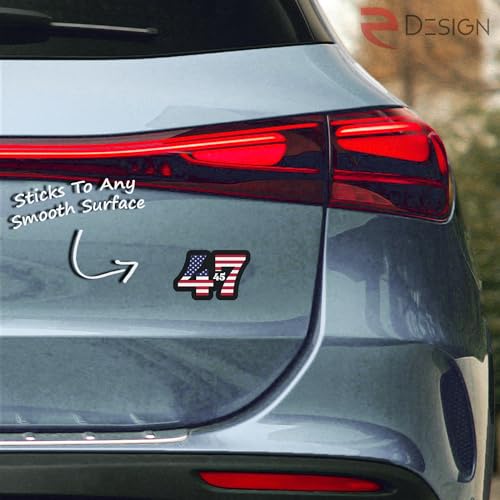 Image of Our 45 /47 President Sticker Decal - 5 Inches - for Car Truck Van Window Bumper Laptop Tablet Cup Tumbler Water Bottle and Any Smooth Surface 2-Pack