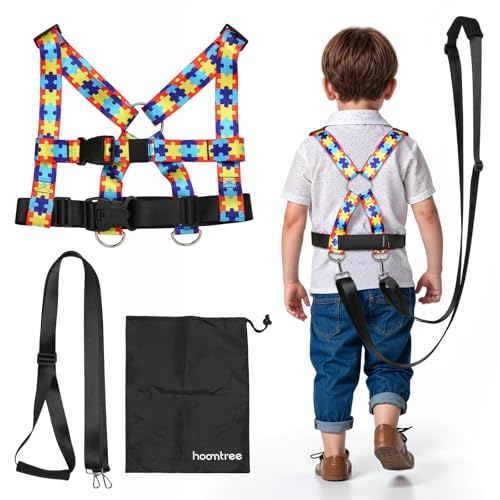 Safety Harness Leash for Special Needs Child Aged 3-12 Years Fully Ajustable, Sturdy Walking Harness for Older Children with Grab Handle, Keeping Active ADHD/ASD Autism Kids Safe in Public