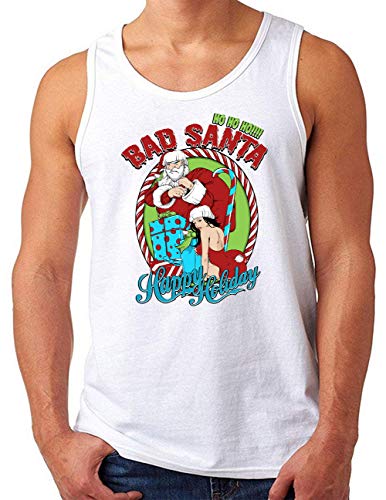 Débardeur de bain homme cadeau original Noël humour blanc grande taille