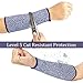 5 Pairs Cut Resistant Arm Sleeve Forearm Protection Sleeves Level 5 Protection Bite-Proof Arm Protectors Safety Arm Guard for Men Women(21CM)
