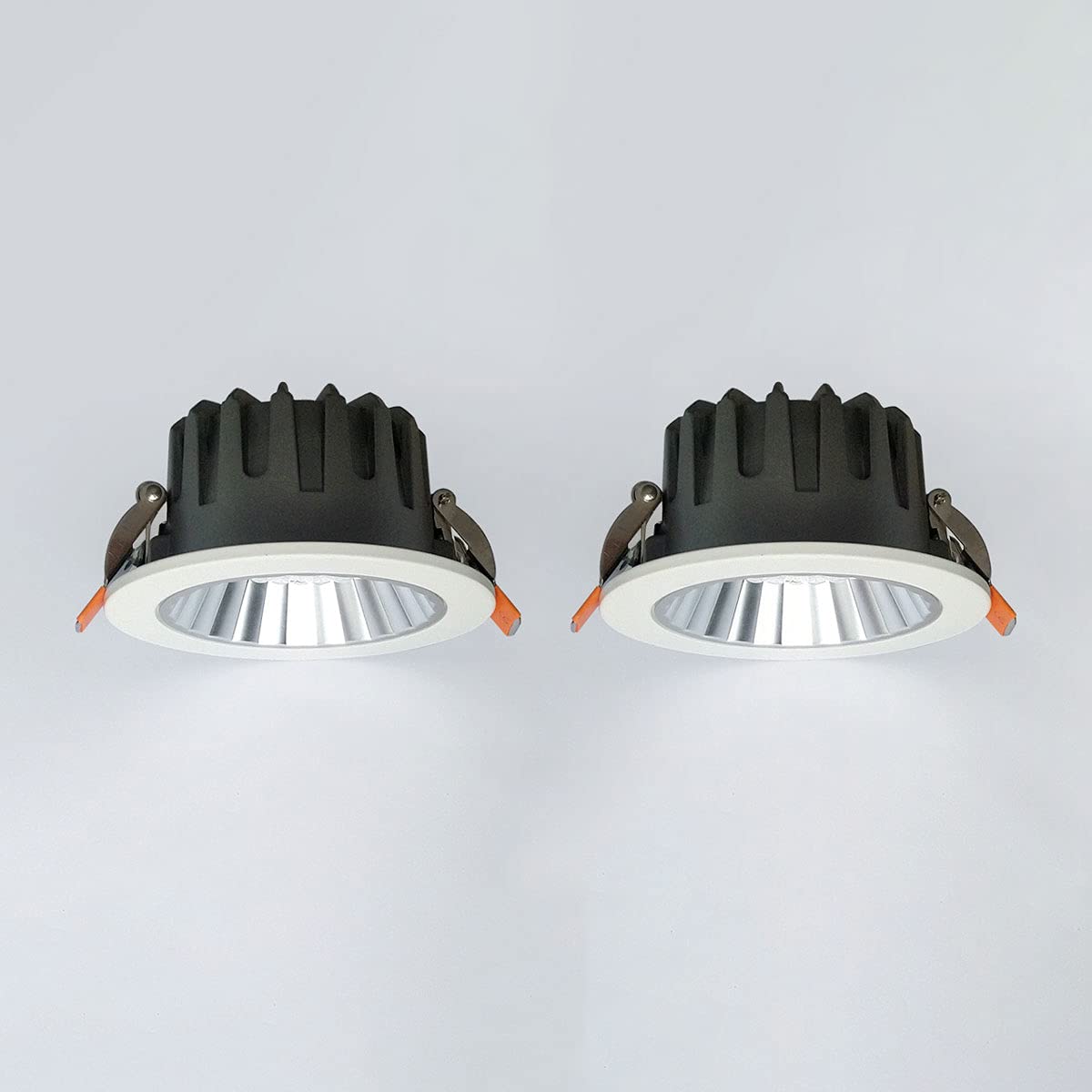 2 Stück LED Deckenstrahler Einbauleuchte Akzentstrahler Lampe, Moderne Richtstrahler Unterputz Deckenleuchte, Wohnzimmer Deckenstrahler