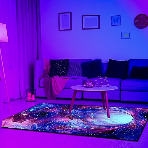 Tapete Galaxy Área Negro 70"x47"x0.39" Decorativo miniatura 5