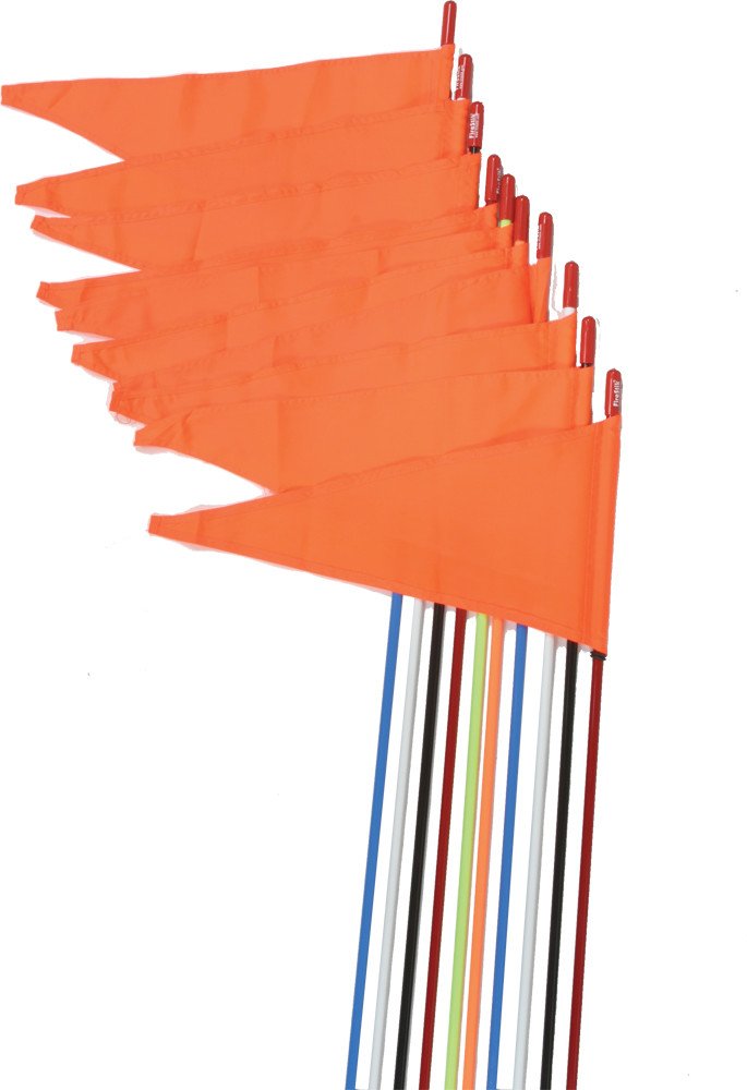 Firestik 36-20951 Safety Flags Spring Mount Red 7' 10/Pk