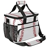 AUUXVA Cooler Bag Large Camping Cooler Tote Baseball Lunch Cooler Bag Insulated Waterproof Lunch Box for Picnic Beach Travel, Reusable Leakproof