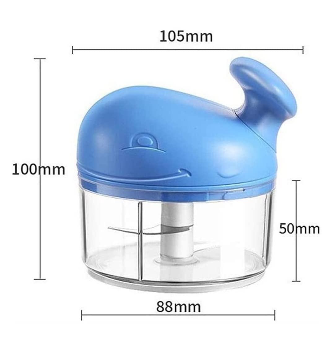 Knoblauch Helfer Manueller Knoblauchzieher, Handhacker, Knoblauch-Chili-Zerkleinerer, Tragbare Zugschnur Küchen Kochen | Blue