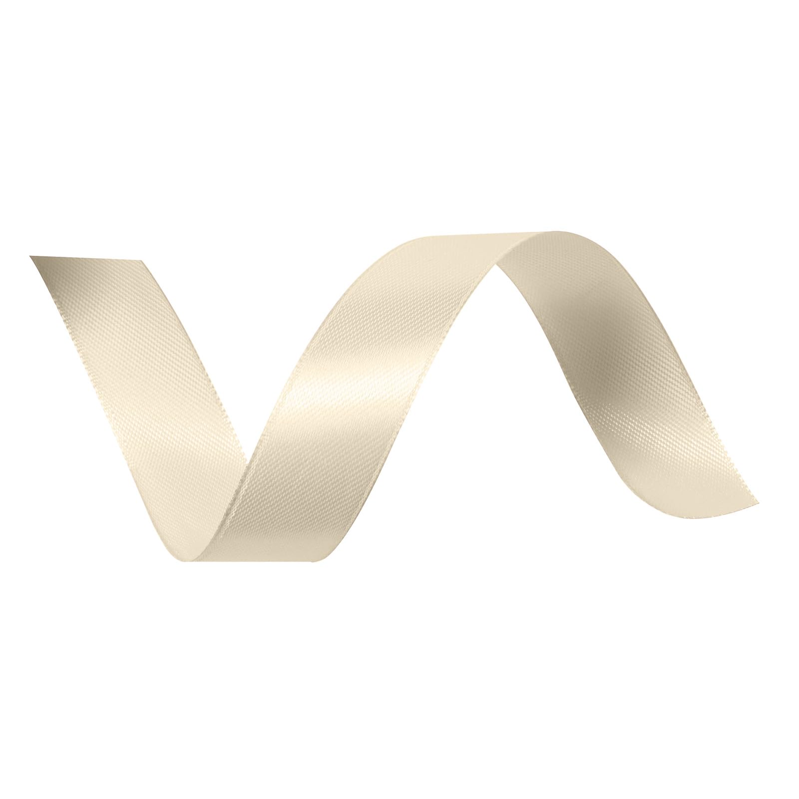 Vaessen Creative Ruban de Satin Double, Ivoire, 3mm, 10m