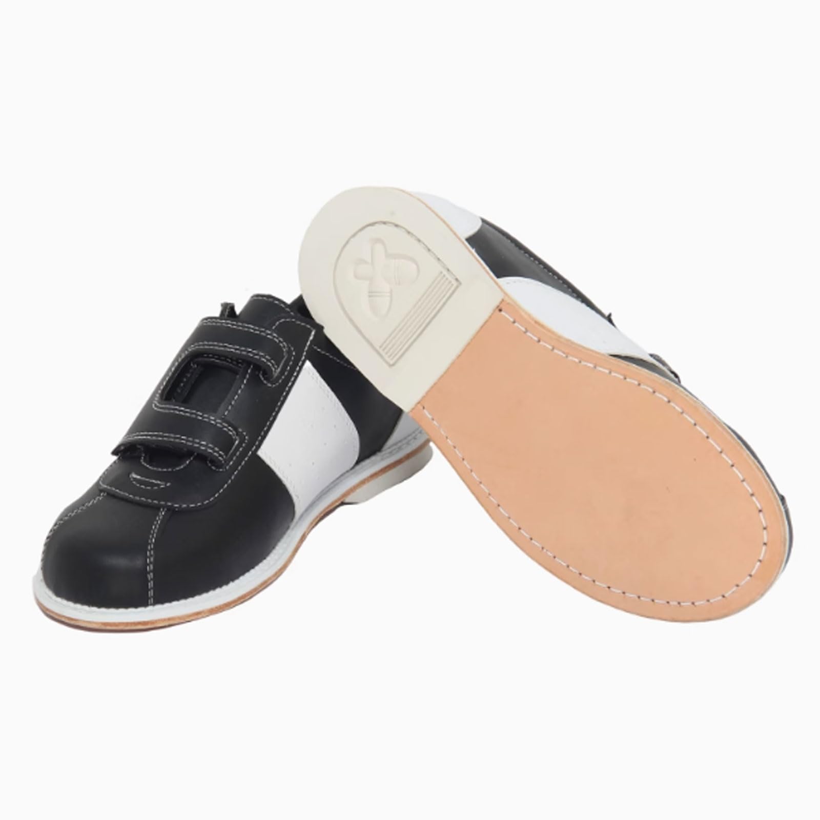 Scarpe da Bowling da Uomo Allenamento,Scarpe da Bowling Indoor per Principianti,Scarpe da Bowling da Uomo in Pelle,Scarpe da Passeggio Leggere,per Giocatori amatoriali e Casual