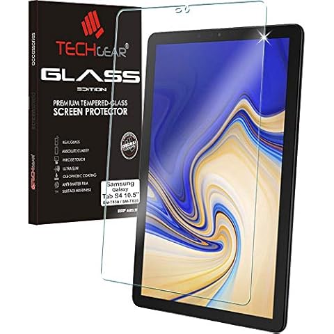 TECHGEAR Anti-Glare Tempered Glass Protector for Galaxy Tab S4 Cover