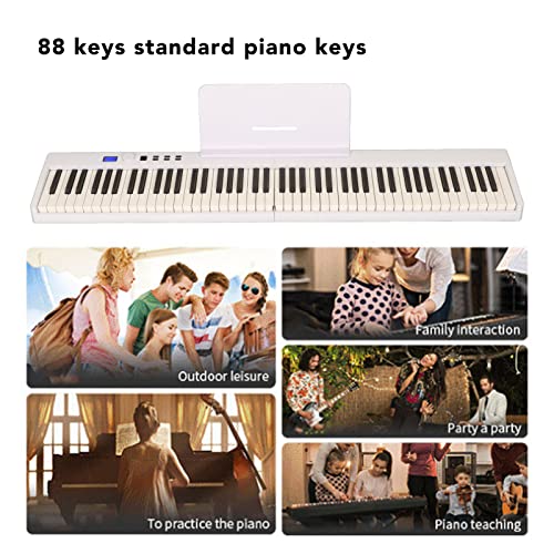 Clavier de Piano Pliant, Portable 88 Touches Interface Multifonctionnelle Plug and Play Piano Numérique pour l’enseignement pour l’Interaction Familiale (Prise UE) - Les Beatles, Paul McCartney, John Lennon, RIngo Starr, George Harrison Clavier de Piano Pliant, Portable 88 Touches Interface Multifonctionnelle Plug and Play Piano Numérique pour l'enseignement pour l'Interaction Familiale (Prise UE) – Image 3