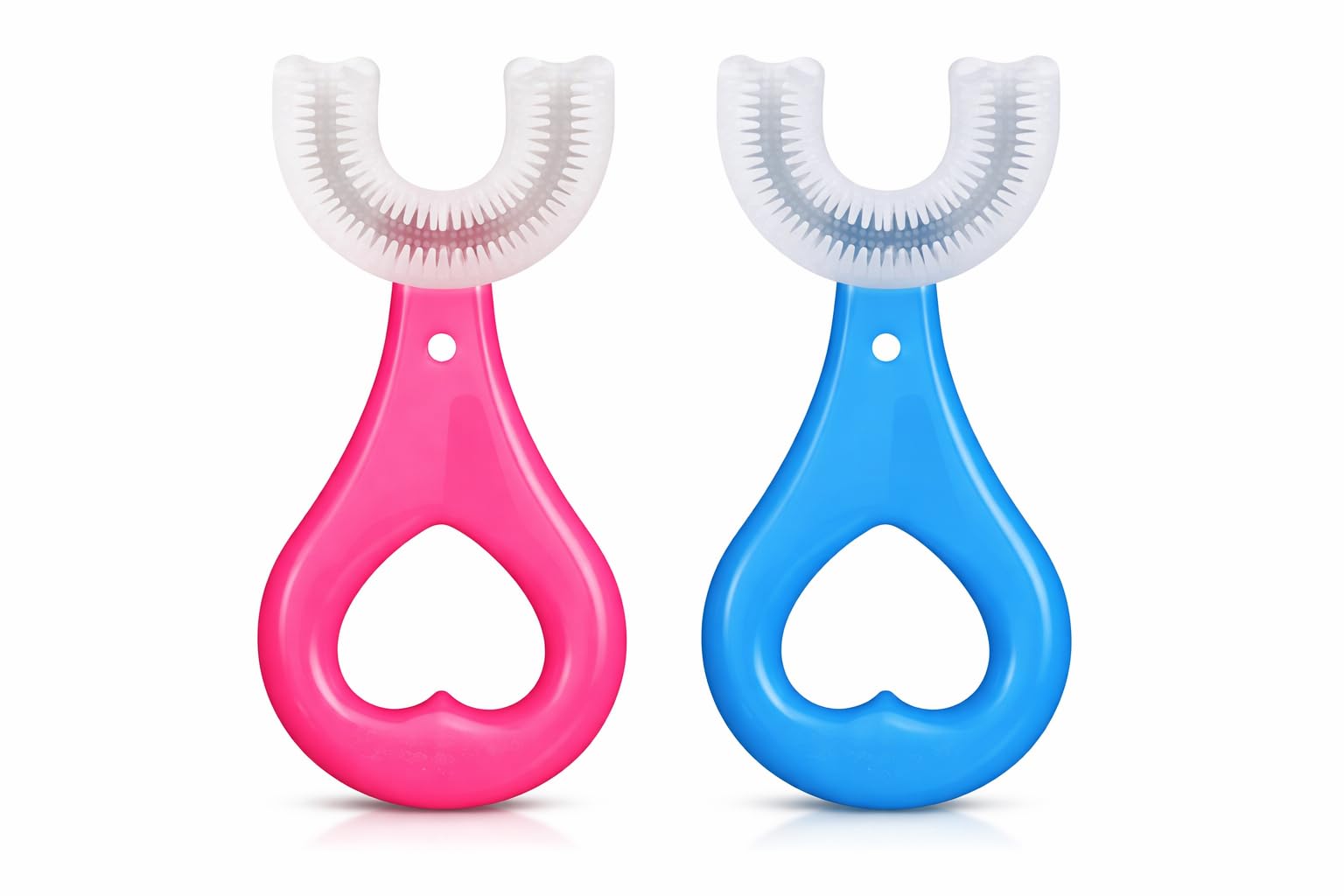 Baby U Shape Toothbrush Set Pack of 2 | Soft Silicone Oral Care Brush | Safe, Easy-to-Use & Hygienic Dental Cleaning for Newborns, Infants & Toddlers-image-47