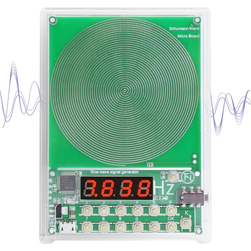 7.83Hz Schumann Resonance Generator Frequency Healing Device for Sleep and Relaxation Adjustable 0.01-10000Hz Ultra Low-Frequency Pulse Signal Generator for Meditation and Stress Relief