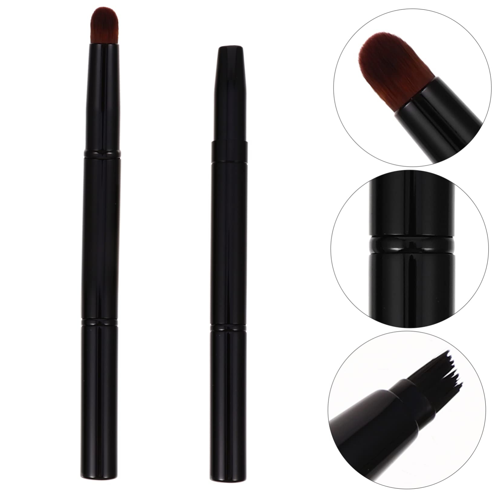 Didiseaon Professional Makeup Brush for Eyebrow Double-ended Angled Brush Set 2pcs Beauty Tool
