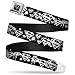Buckle Down Big Boys Superman Shield Splatter Black/white Seatbelt Belt, multi, Regular