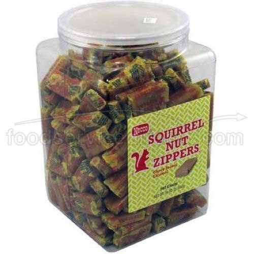 Squirrel Nut Zippers Chew Candy 240 per pack 6 packs